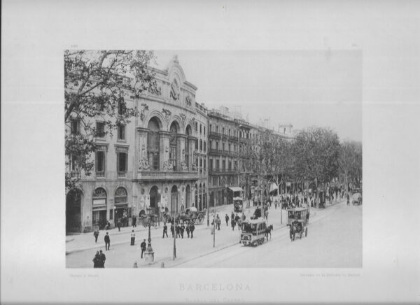 Fototipia. Barcelona, Rambla del Centro   1892