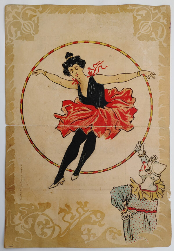 Programa de Circo. Tívoli Circo Ecuestre.  Temporada 1903 & 1904. Original - Imatge 2